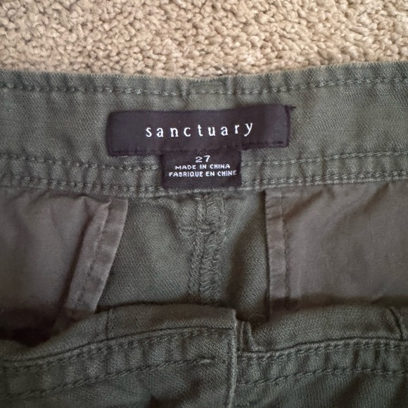 Sanctuary Women's Olive Button-Front Mini Skirt - Picture 3 of 4